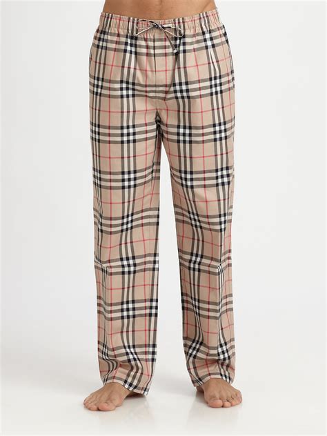 burberry mens pajama bottoms|Burberry men's sweatpants.